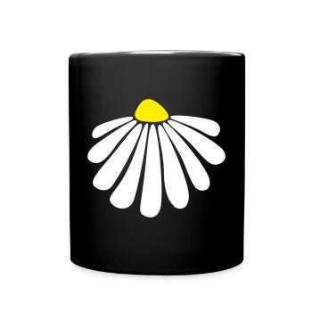 fleur énergie margarite fleur été nature - Mug uni - noir - Devant
