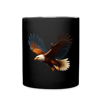 Adler - Tasse einfarbig - Schwarz - Vorne