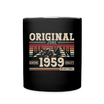 Original June 1959 Vintage 1959 Birthday 1959 - Full Colour Mug - black - Front
