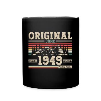 Legende Juni 1949 Jahrgang 1949 Geburtstag 1949 - Tasse einfarbig - Schwarz - Vorne