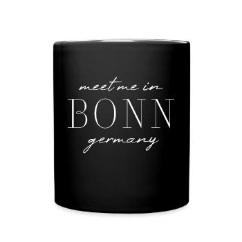Bonn, Allemagne T-Shirt Design de Style Élégance - Mug uni - noir - Devant