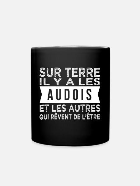 sur terre il y a les Audois Humour Aude - Mug uni - noir