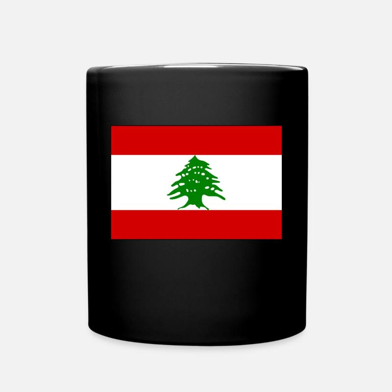 Libanon - Tasse einfarbig - Schwarz