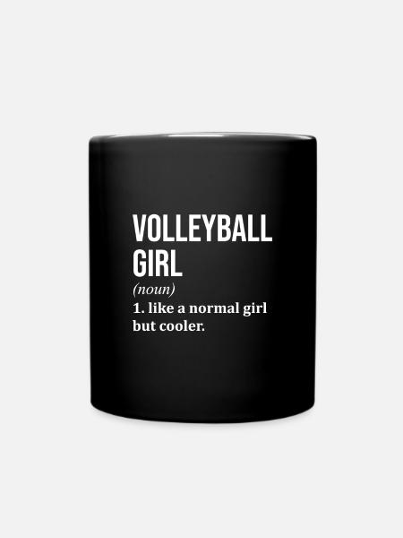 Volley-ball-ball Volley-volley-ball - Mug uni - noir