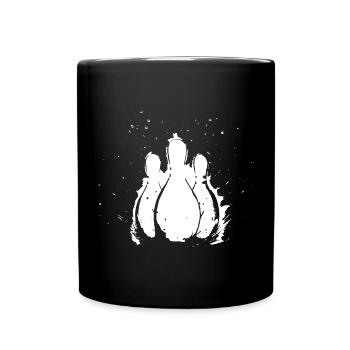 Bowling - Tasse einfarbig - Schwarz - Vorne
