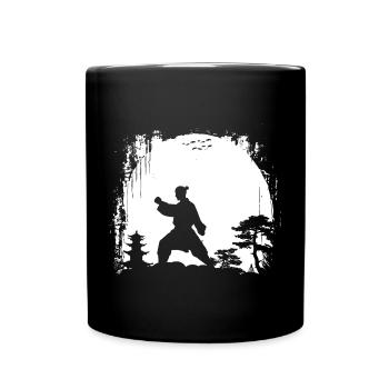 Female Karateka - Full Colour Mug - black - Front