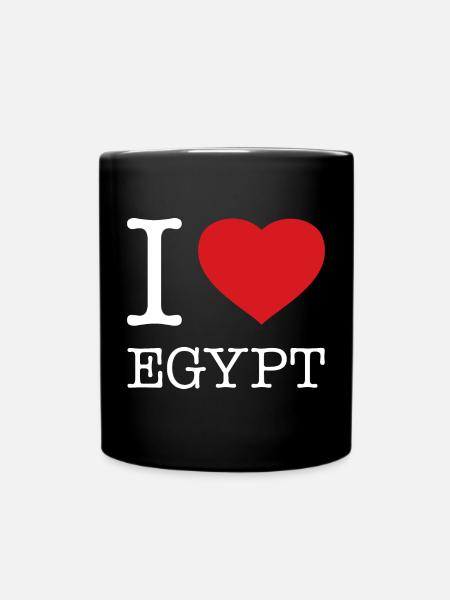 J’AIME L’ÉGYPTE Ägypten - Mug uni - noir