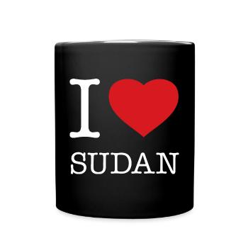 I LOVE SUDAN - Full Colour Mug - black - Front