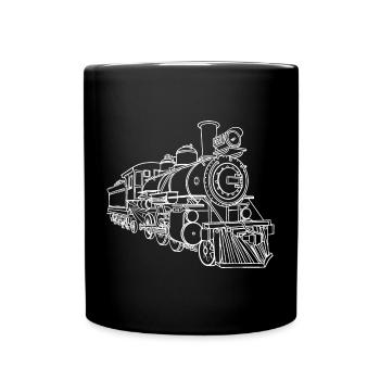 Croquis ferroviaire - Mug uni - noir - Devant