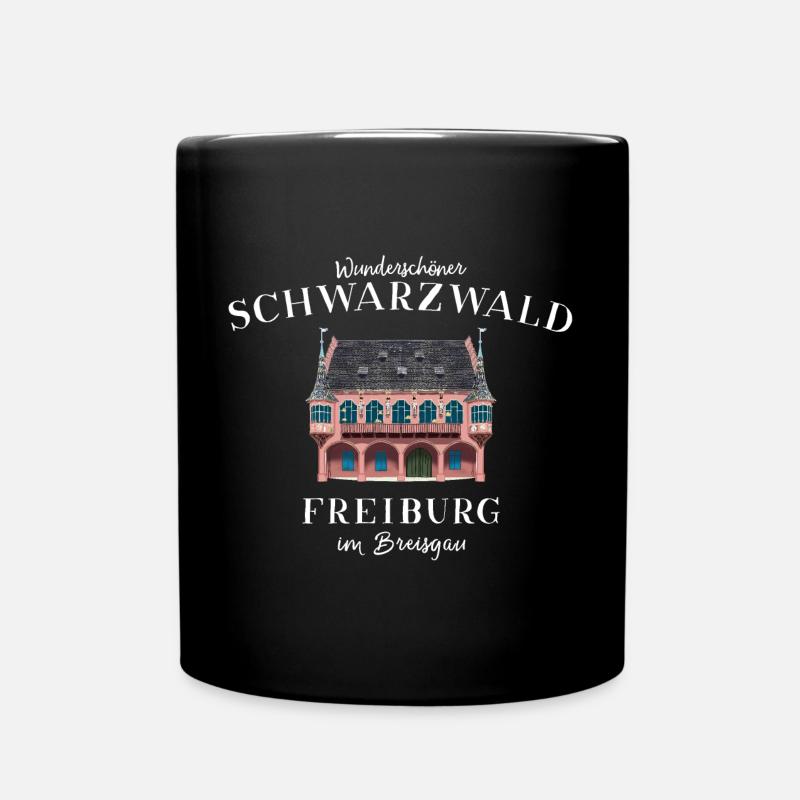 Freiburg im Breisgau, Schwarzwald, Deutschland - Tasse einfarbig - Schwarz