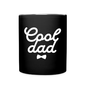 Eleganter Vatertags-Geschenkdruck - Tasse einfarbig - Schwarz - Vorne