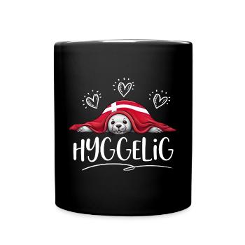 HYGGELIG - Robbe - Dänemark -w - Tasse einfarbig - Schwarz - Vorne