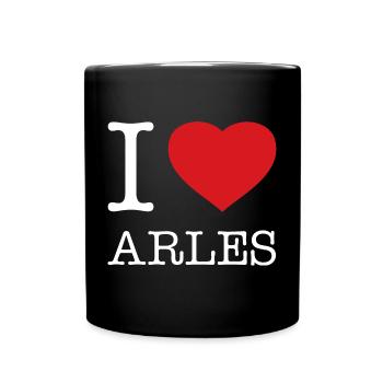 I LOVE ARLES France - Full Colour Mug - black - Front