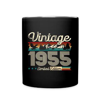 70ème Anniversaire Original Vintage 1955 Vintage 55 - Mug uni - noir - Devant
