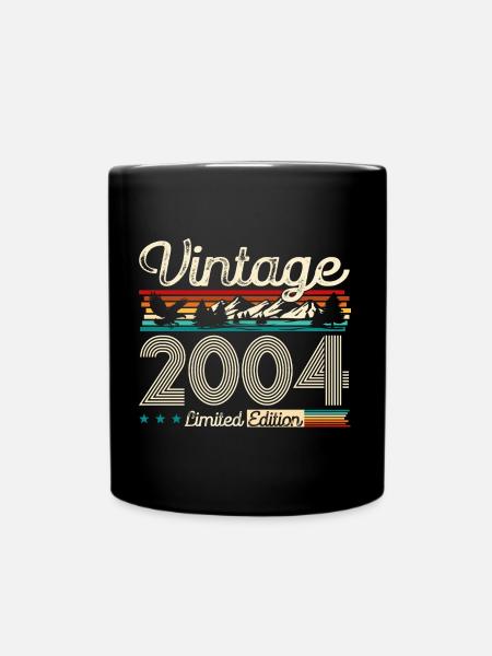 20. Geburtstag Legende Vintage 2004 Jahrgang 2004 - Tasse einfarbig - Schwarz
