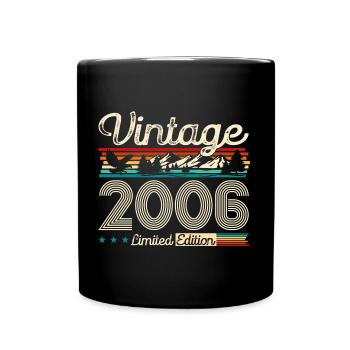 18th Birthday Original Vintage 2006 Vintage 06 - Full Colour Mug - black - Front