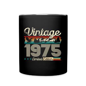 50ème Anniversaire Original Vintage 1975 Vintage 75 - Mug uni - noir - Devant