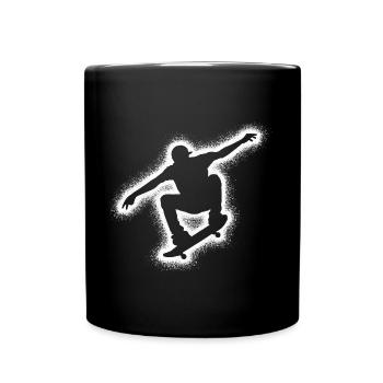 Skating Skater Skateboarder Men's Skateboard - Full Colour Mug - black - Front