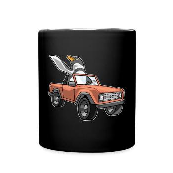 Penguin Car - Full Colour Mug - black - Front