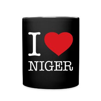 I LOVE NIGER - Full Colour Mug - black - Front