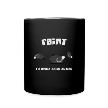 S’évanouir - Mug uni - noir - Devant