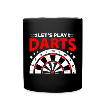 Darts Player 180 Dart - Full Colour Mug - black - Front