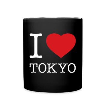 I LOVE TOKYO - Full Colour Mug - black - Front