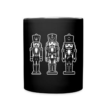 Nussknacker Trio Print - Tasse einfarbig - Schwarz - Vorne