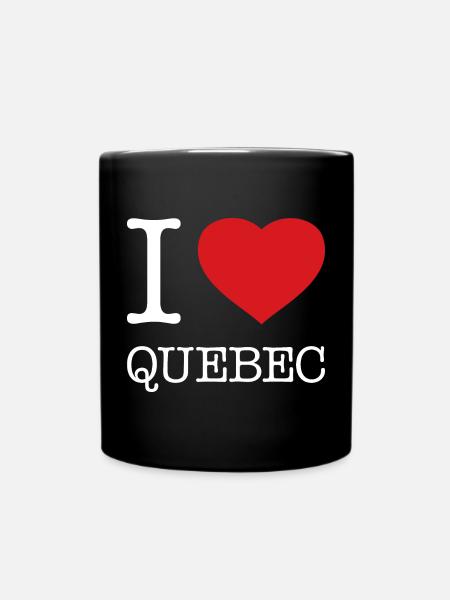 J’ADORE LE QUÉBEC - Mug uni - noir