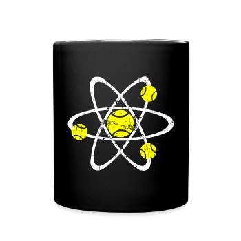 Maillot Tennis Physics blanc - Mug uni - noir - Devant
