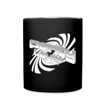 3D Sound Waves Font Design - Full Colour Mug - black - Front