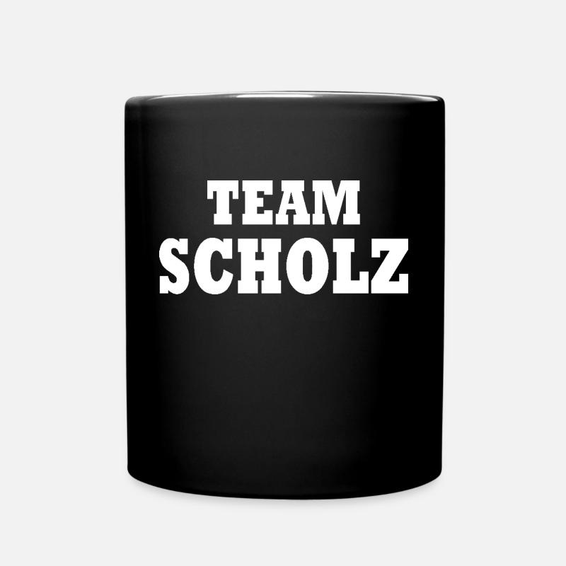 olaf scholz - Tasse einfarbig - Schwarz