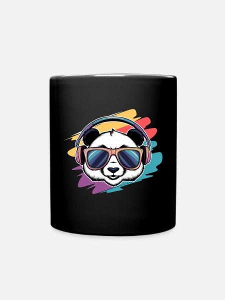 Cool Panda Vibes - Full Colour Mug - black