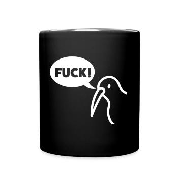 d’oiseau - Mug uni - noir - Devant