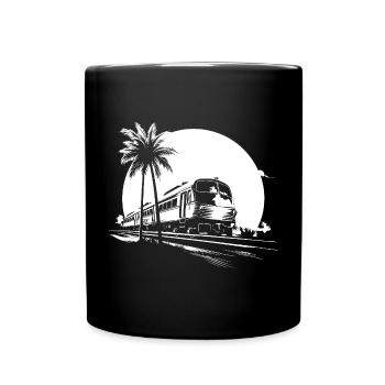 Train Graphics - Full Colour Mug - black - Front