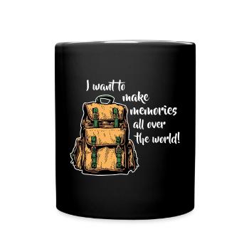 Je veux créer des souvenirs (sombre) - Mug uni - noir - Devant