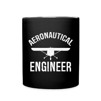 Ingénieur aéronautique - Mug uni - noir - Devant