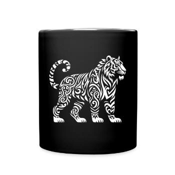 Tigre de Sumatra tribal - Mug uni - noir - Devant