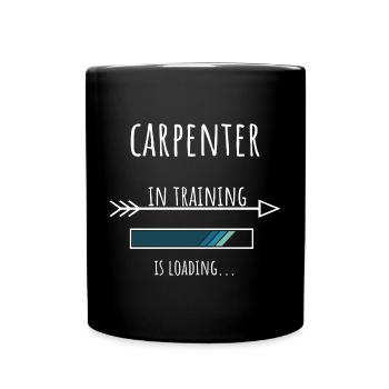 Carpenter in Ausbildung Beruf Geschenk - Tasse einfarbig - Schwarz - Vorne