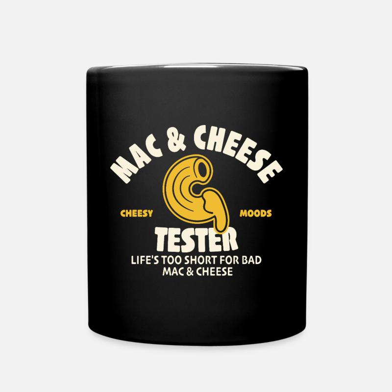Testeur de macaroni au fromage - Mug uni - noir