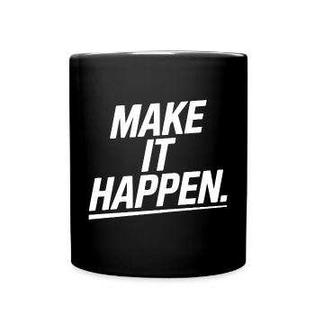 Pack es an! - Tasse einfarbig - Schwarz - Vorne