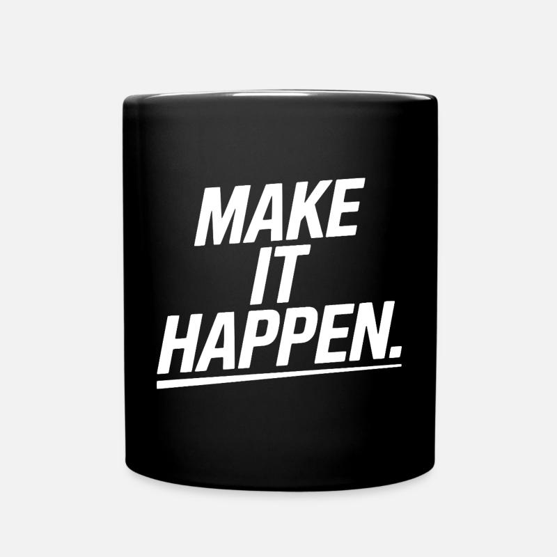 Pack es an! - Tasse einfarbig - Schwarz