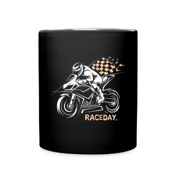 Motorcycle Racing - Raceday Superbike Racing - Full Colour Mug - black - Front