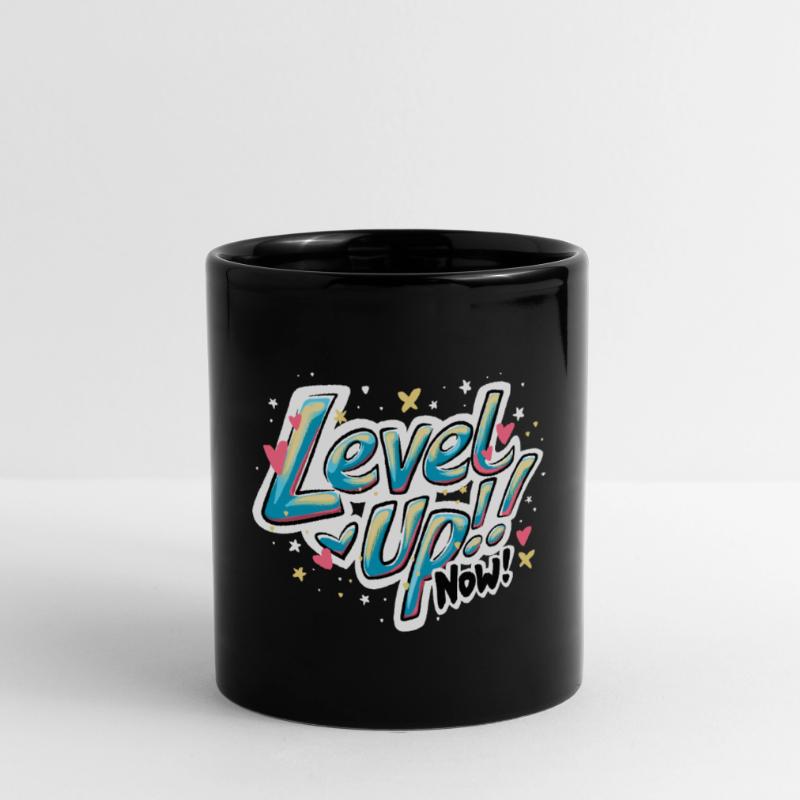 Vibrant Inspirant 'Level up now !' Conception du devis Mug uni