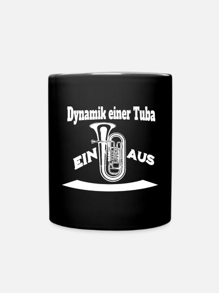 Dynamik einer Tuba - Ein oder Aus - Tasse einfarbig - Schwarz