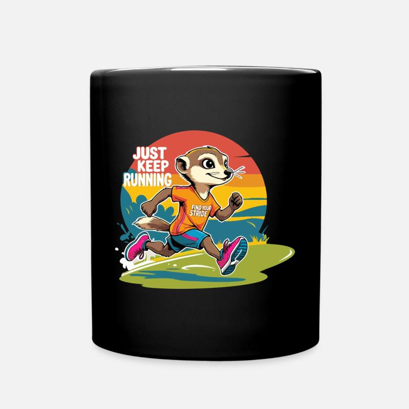 Continuez à courir - Mug uni - noir