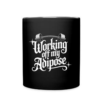 Working off my Adipose Workout Training - Full Colour Mug - black - Front