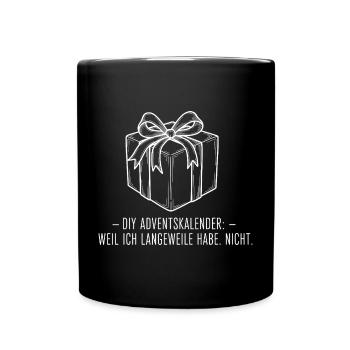 Calendrier de l’Avent DIY - Mug uni - noir - Devant