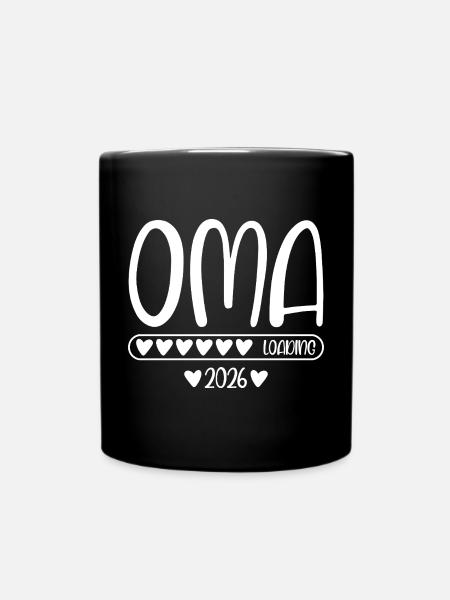 Oma 2026 loading - Tasse einfarbig - Schwarz