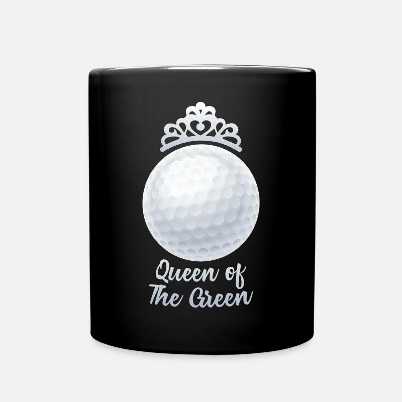 Fille de Golf Reine du Vert - Mug uni - noir